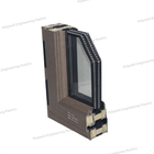 Two Cavity Aluminum Alloy System Windows 1m Triple Double Glass 1.6mm