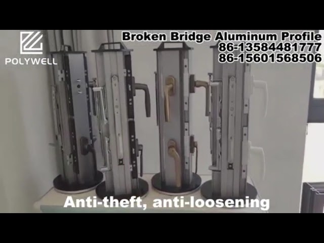 Sistema de alumínio Windows da boa ponte quebrada de grande resistência doméstica comercial da rigidez & portas